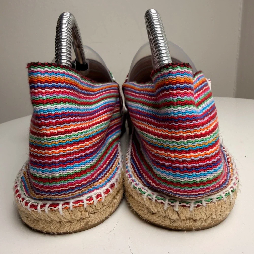Alpargatus Rainbow Stripe Espadrille Flats‎ Made in Spain Vegan EU 41
